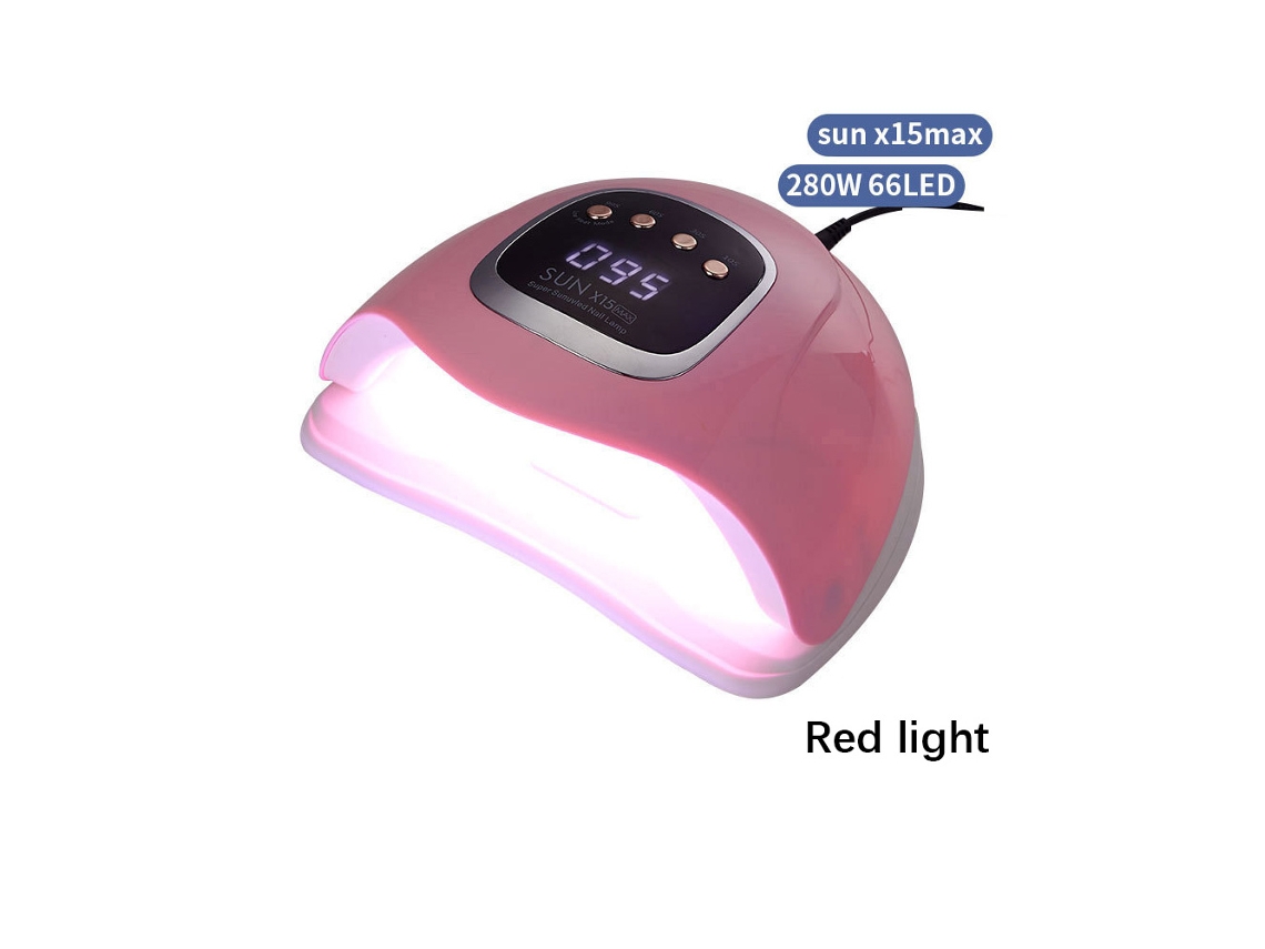 Lâmpada Uv Led Para Unhas Em Gel, Secador Uv Para Esmalte Em Gel Com Luz Vermelha