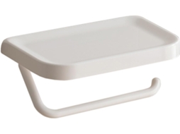 Suporte De Papel Higiênico Parede, Porta Papel Higiênico Com Prateleira, Autoadesivo Para Montagem Na Parede, Branco