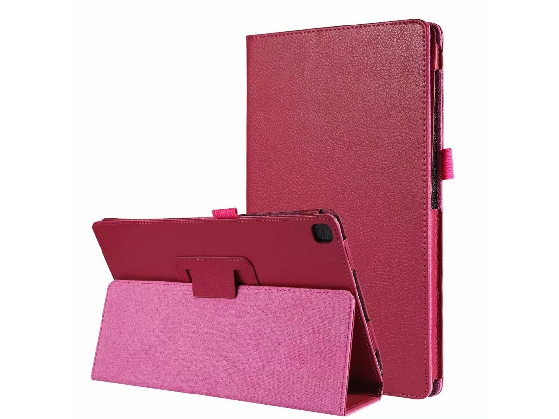 Capa De Couro Compatível Com O Tablet Samsung Tab A7 T500 Modelo 2020 T505 De 10,4 Polegadas.rosa Vermelha Ushion