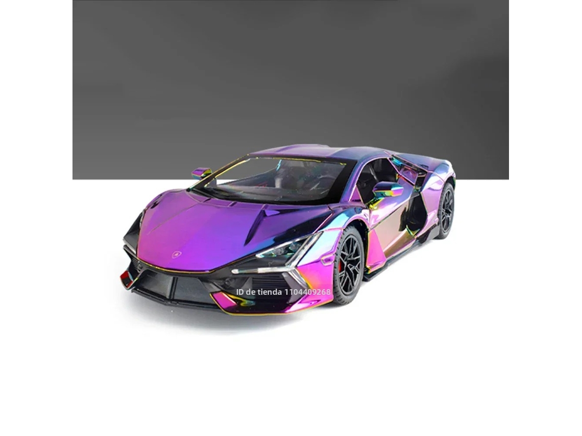 (revuelto Roxo) Brinquedo De Carro Modelo De Metal Lamborghini Em Escala 1:24