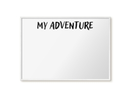 Magnetic Board For Wall My Adventure For The Bedroom Espelharte (100x70 Cm)