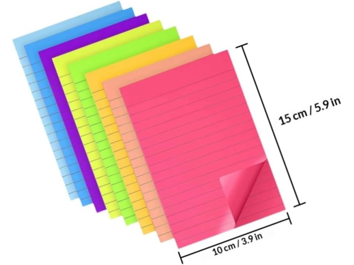 Lote De 8 Blocos-notas Adesivas Em Papel, Pequenos Cadernos Práticos E Portáteis, Para Enviar Mensagens Na