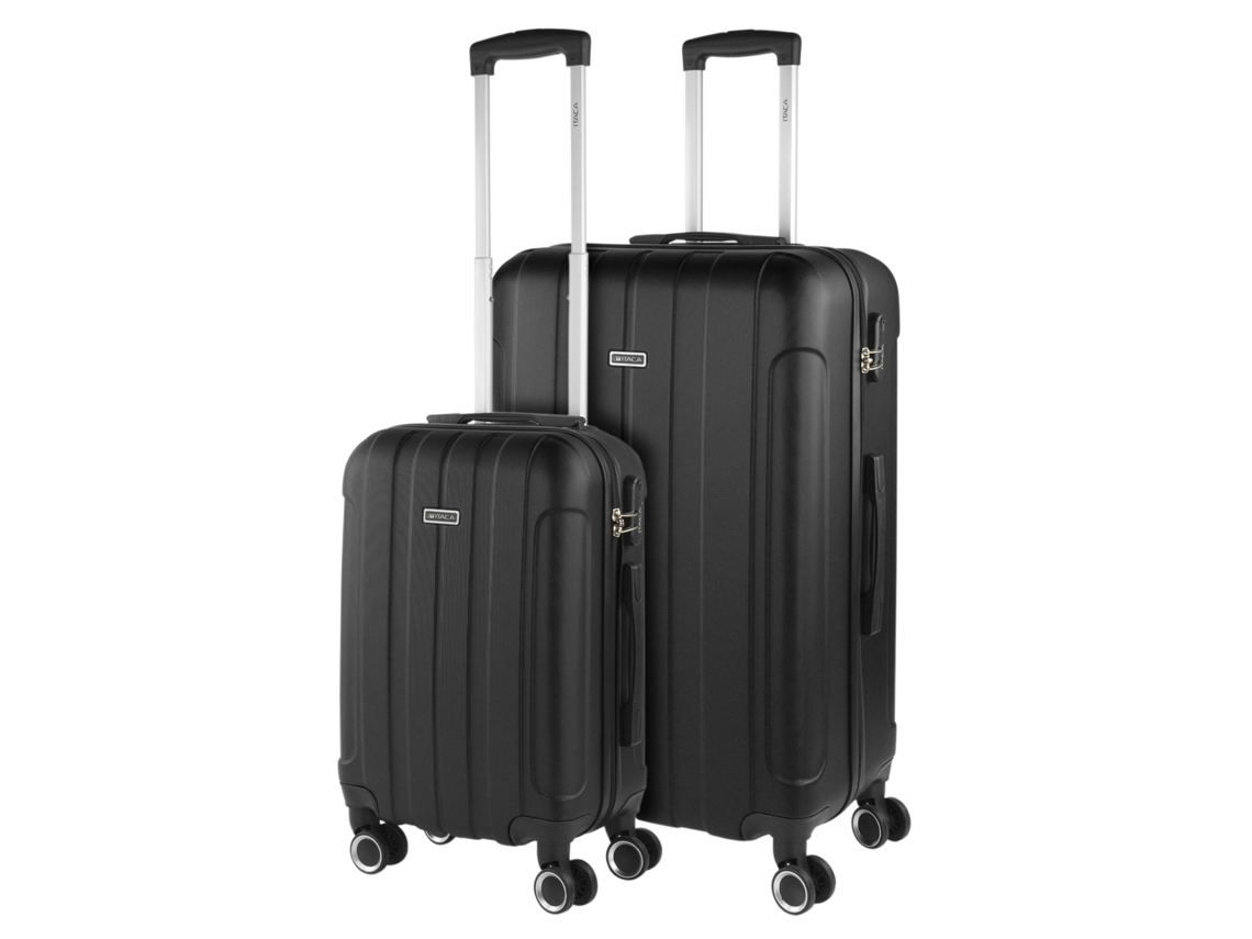 Conjunto de Malas ITACA Havel Preto Abs Hard Suitcase Set 48X73X28 Cm 91L
