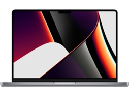 MacBook Pro APPLE Cinzento Sideral (14'' - Apple M1 Pro 8-Core - RAM: 16 GB - 512 GB SSD - GPU 14 - Core)