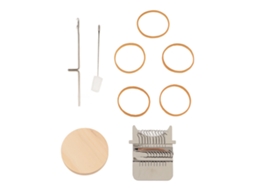 Loom Pequeño para Remendar com 10 Ganchos de Acero Inoxidable de Madera, Fácil de Usar para Alfombras, Bufandas Y Ropa