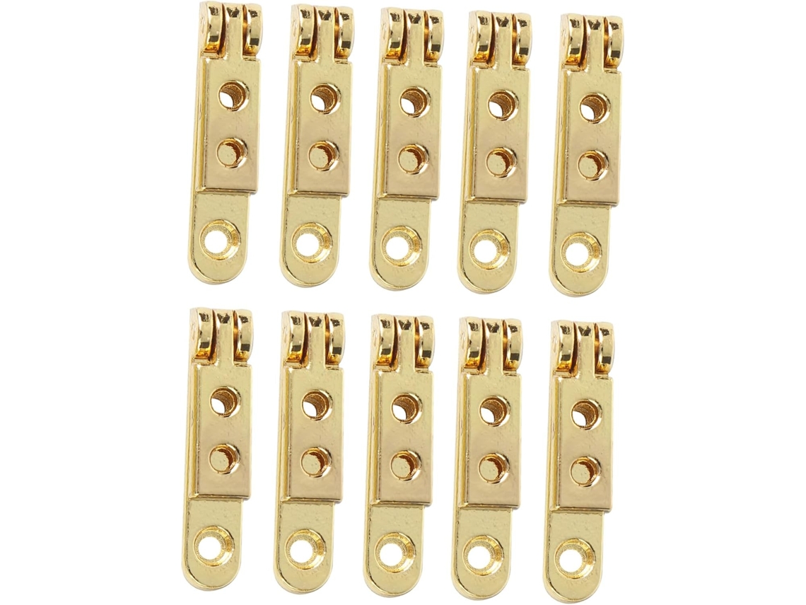 Conjunto De 10 Dobradiças Liga Zinco Com Sete Letras Para Caixa
