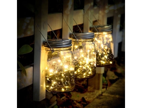 Lanterna Solar Zgeer 20 Led Impermeável Ip65 Decoração De Jardim, Festa, Casamento, Natal