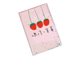 Bloco De Notas Recarregável Para Diário Viagens Em Pvc (rosa Morango)-aquaforge