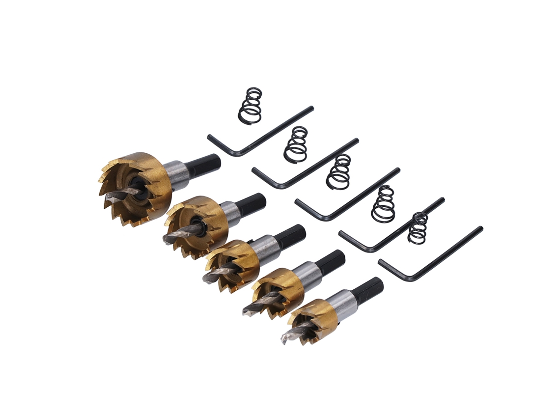 Conjunto De Brocas De Metal Laxiscreed Para Perfuração Em Aço Carbono E Madeira