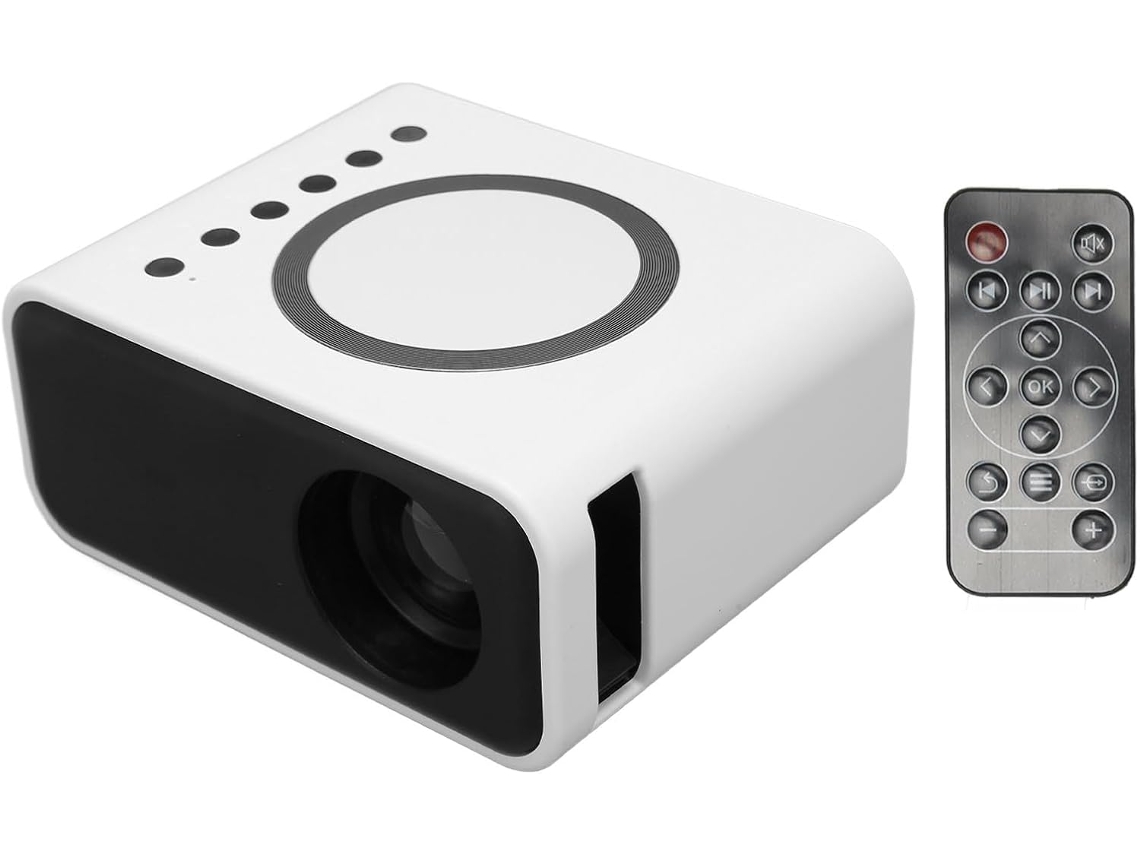 Projetor De Home Theater, Alto Falante De 4ω2w, Fonte De Alimentação Móvel, Tela De Projeção Com E Sem Fio, Mini Projetor Brilvibera