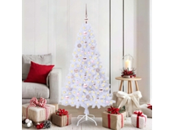 Vidaxl Árvore De Natal Artificial Branco 150 Cm Pvc E Aço