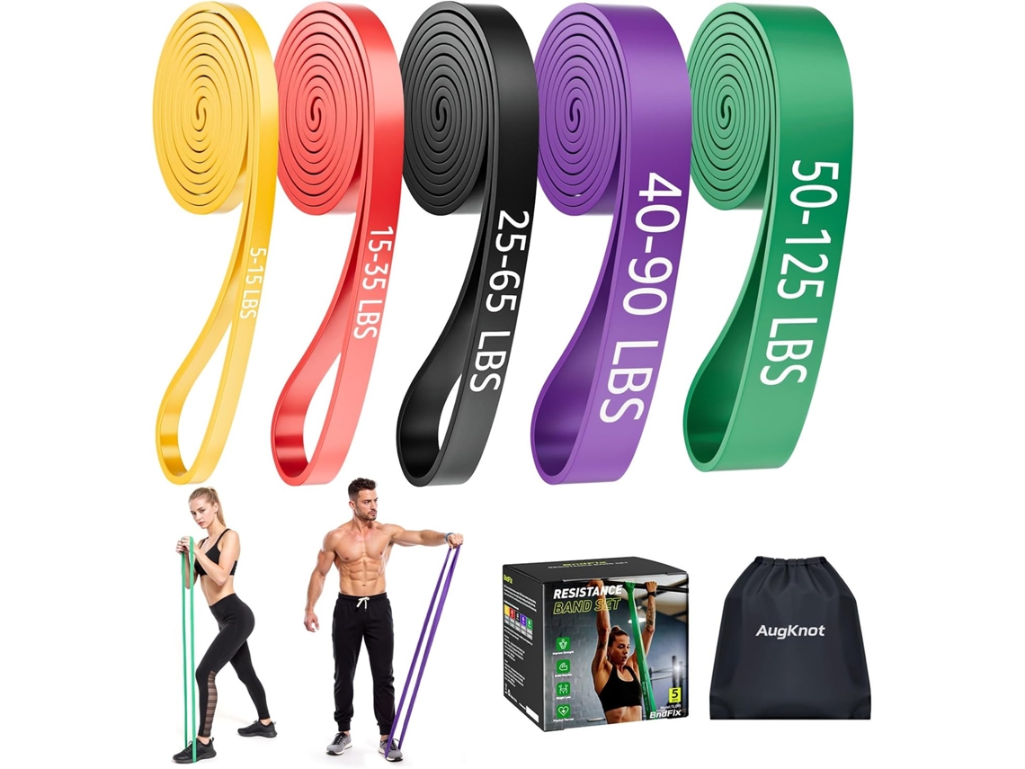 Faixas De Resistência Augknot, Para Exercícios Tração, Treino Ajustáveis Com Bateria Longa Duração E