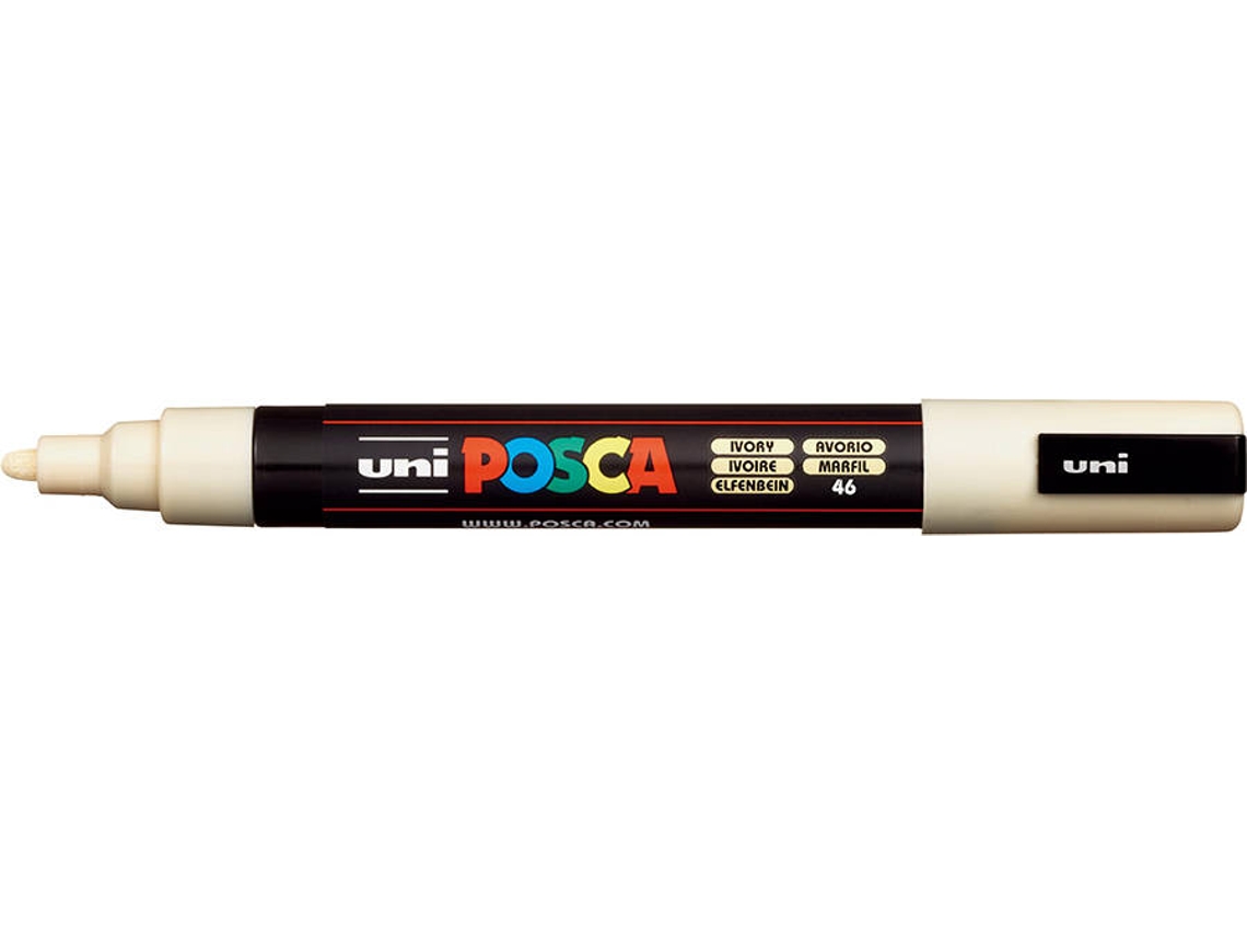 Marcador POSCA PC-5M Ponta Redonda Média Marfim (Ponta de 1,8 a 2,5 mm)