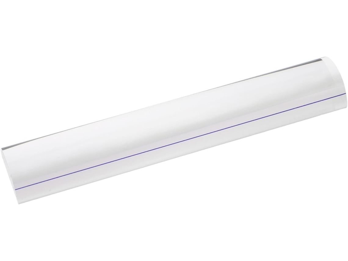 Régua de aumento Zerodeko de 16 cm em acrílico transparente com lente e guia para leitura de manuais, livros e Bíblias.
