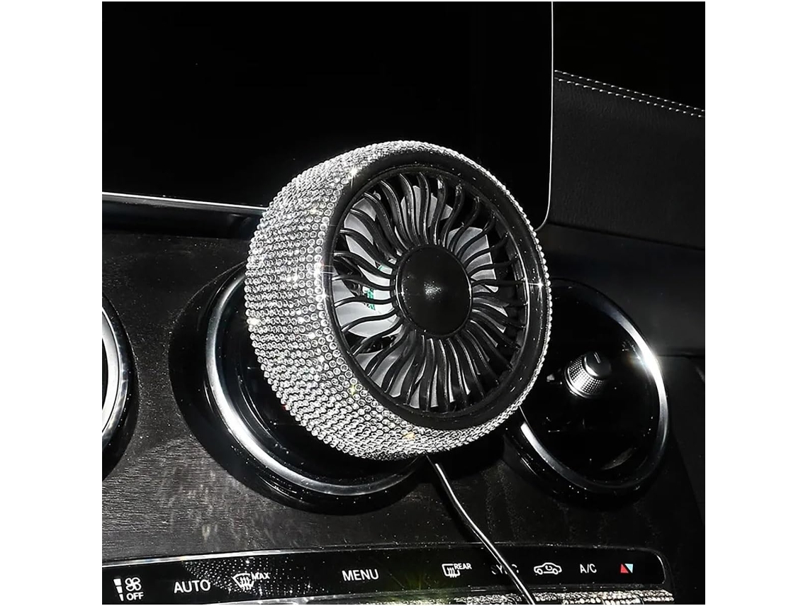 Ventilador Usb Diamond Para Carro Resfriador De Ar Encaixe