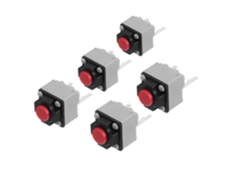 Switches Em Formato De Mouse, 6x6x7,3 Mm, Banhados A Prata E Em Cobre, 5 Unidades Robustas E Silenciosas.