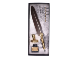 Pluma de Pluma Fluyente Y Cómoda para Escritura Con Elegancia Vintage Y Trabajo Exquisito Ideal para Regalos Y Caligrafía Marrón