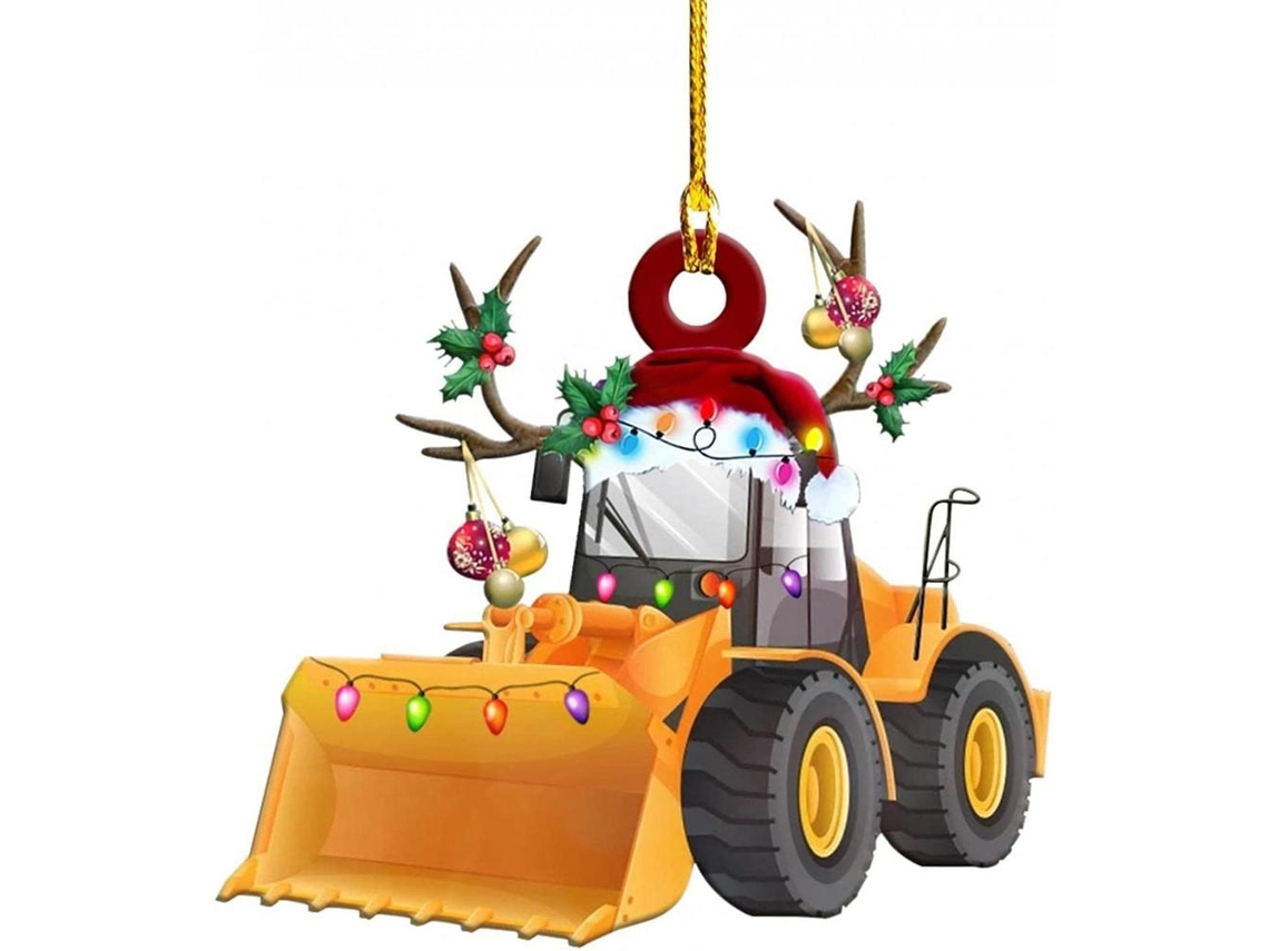 Pingente de Natal Decorativo Caminhão Ferro S/MARCA