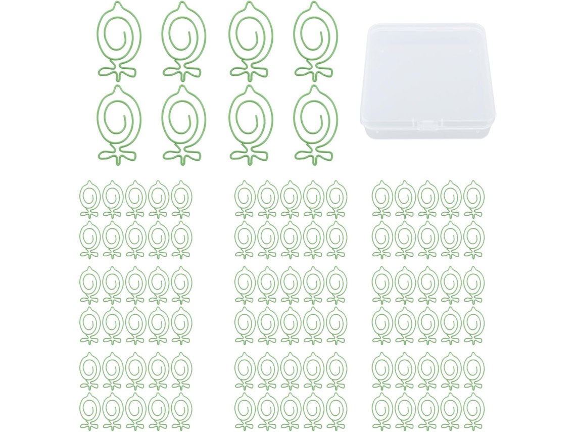100-clipes De Papel Em Formato Frutas, Clipes De Papel Infantis Para Escritório, Escola Ou Casa, Clipes De Metal