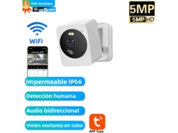 (1 Unidade Sem Cartão) Mini Câmera Ip Inteligente Graffiti Wifi, 5mp, À Prova D'água
