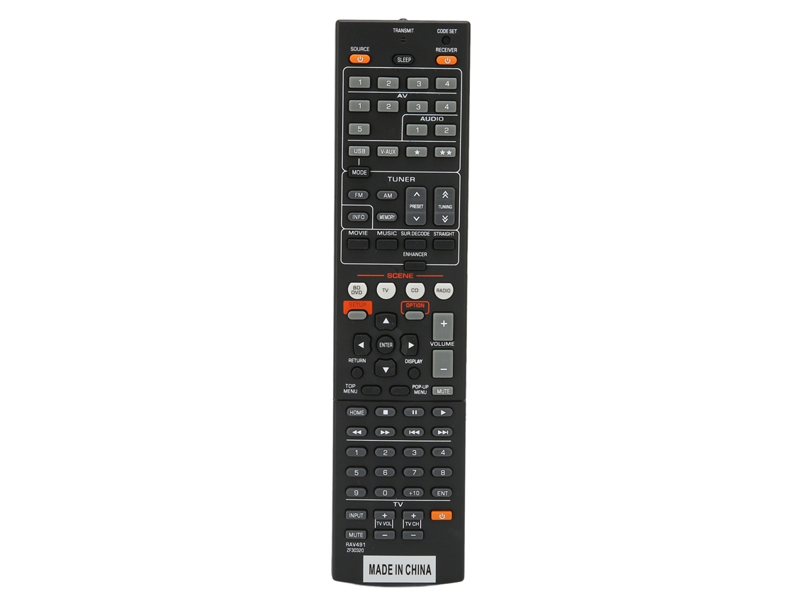 Controle Remoto Substituto Para Receptor Av Yht-399u Htr-5063 Rx-v467 Rx-v367 Rx-v371