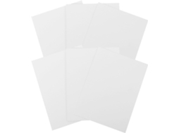 Conjunto 6 Folhas Branco Sublimação Metálica Alumínio Porta Retratos Parede Confiável Durável Decoração GOKOCO