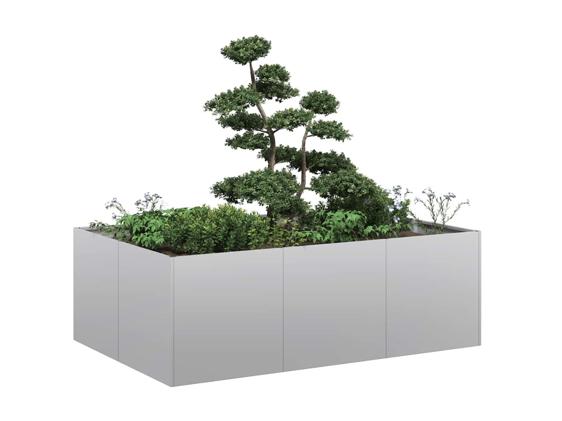 Vidaxl Planter 120x80x40 Cm Aço Galvanizado