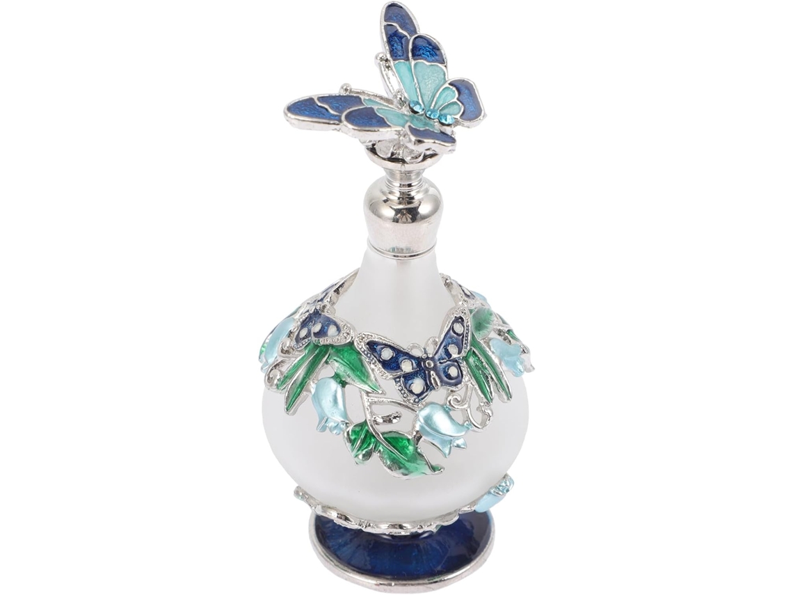 Ciieeo Frasco De Perfume Vintage Recarregável De 25ml Em Liga De Vidro, Para Óleos Essenciais E