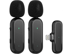 Microfone De Lapela Sem Fio Para Iphone Para Youtube E Vlog Nostalgia88