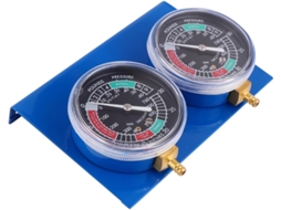 Balanceador de pressão a vácuo de combustível para motocicleta de 2 cilindros com mangueira, metal