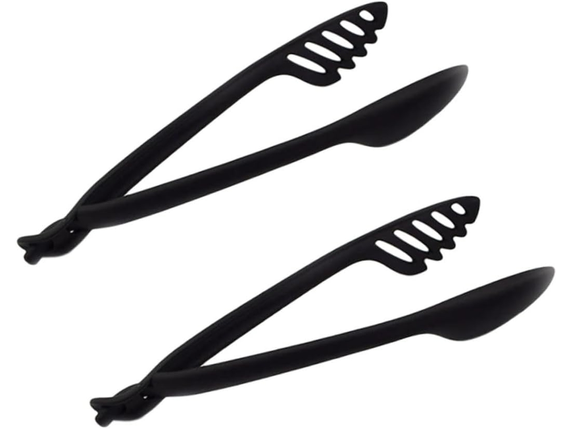 Conjunto De 2 Pinças Nylon Para Alimentos, Ideais Para Cozinha, Churrasco E Saladas Em Buffets Possuem Cabo