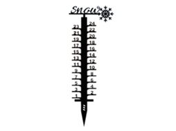 Laxiscreed Decoração De Natal Com Enfeite De Animal E Régua De Neve Em Metal
