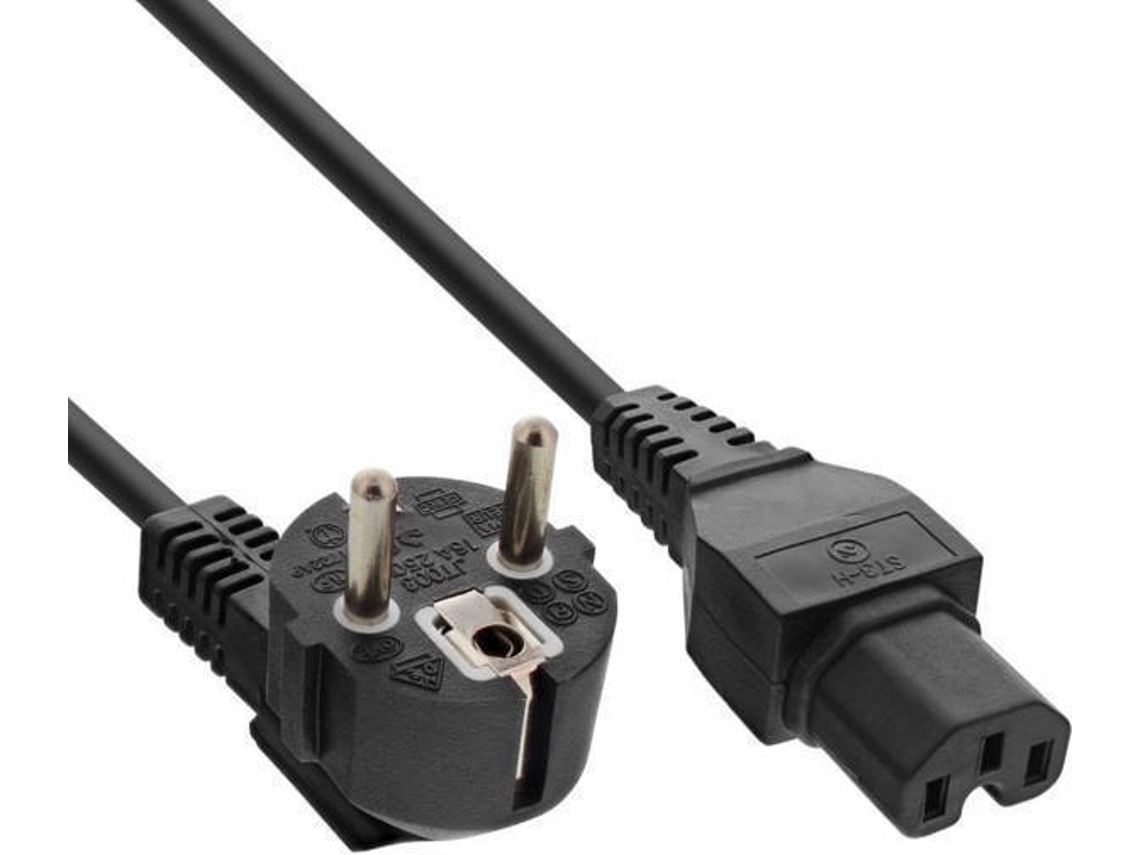 Cabo de Alimentação INLINE (1 m - Preto)