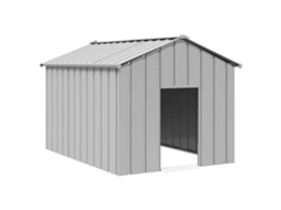 Vidaxl Casota Com Telhado 113x153x101 Cm Aço Galvanizado