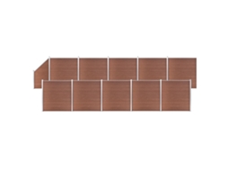 Fence Set, Fence Sets Vidaxl Marrom Wpc (n/a)