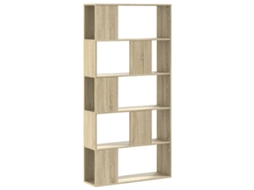 Bookcase, Bookcases Vidaxl Marrom Madeira Processada (n/a)