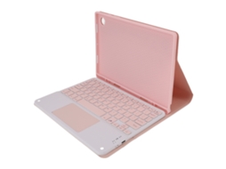 Capinha Para Tablet Tab A8 Rosa Tpu Macia Com Teclado Sem Fio Mouse E Slot Para Caneta