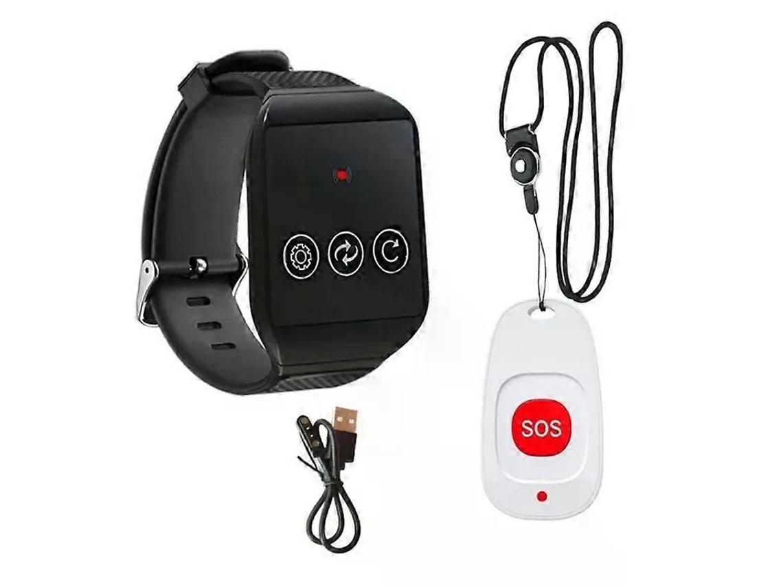 Relógio Multifuncional Sem Fio Com Campainha Vibratória Para Chamadas De Pacientes Idosos, Sistema De Chamada Para Cuidados Com Idosos.
