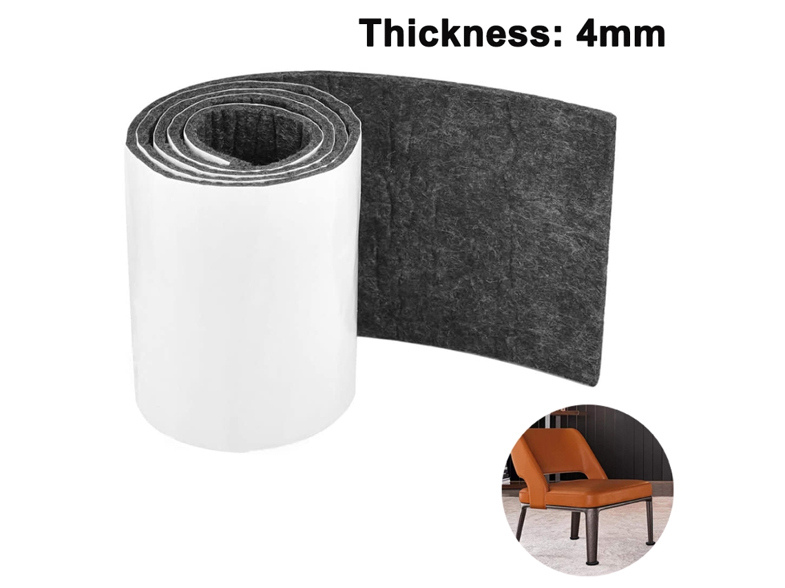 Ferramenta Cinza 10Cm * 100Cm Tira de Feltro-4Mm 10 Fita Feltro Autoadesiva Cortada em Tamanho Diy Planadores Piso UISAVE