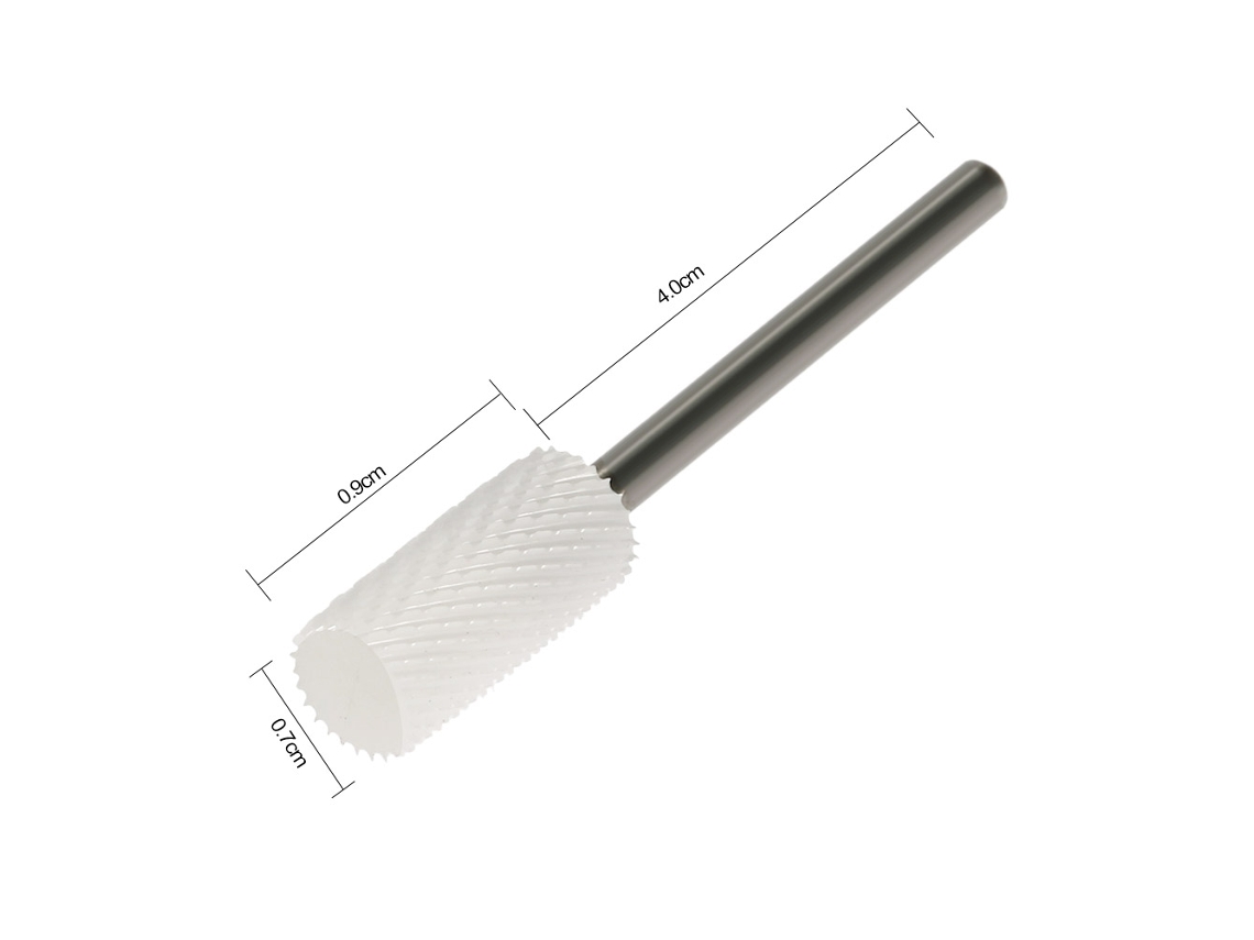 Bita De Broca Para Máquina De Unhas Em Cerâmica E Aço Inoxidável Com Caixa De Armazenamento Para Manicure E Pedicure Profissional
