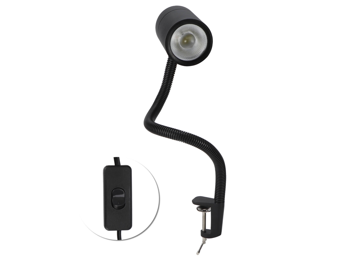 Rebe-luz De Trabalho Ajustável 18w 18 Chips Led Impermeável Com Pinça Fixa Para Máquinas Cnc Tornos