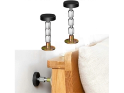 Rebe-ferramenta Anti-movimento Para Apoio De Cama Com Rosca Ajustável Prevenir Sacudidas Instalação Fácil 2pcs