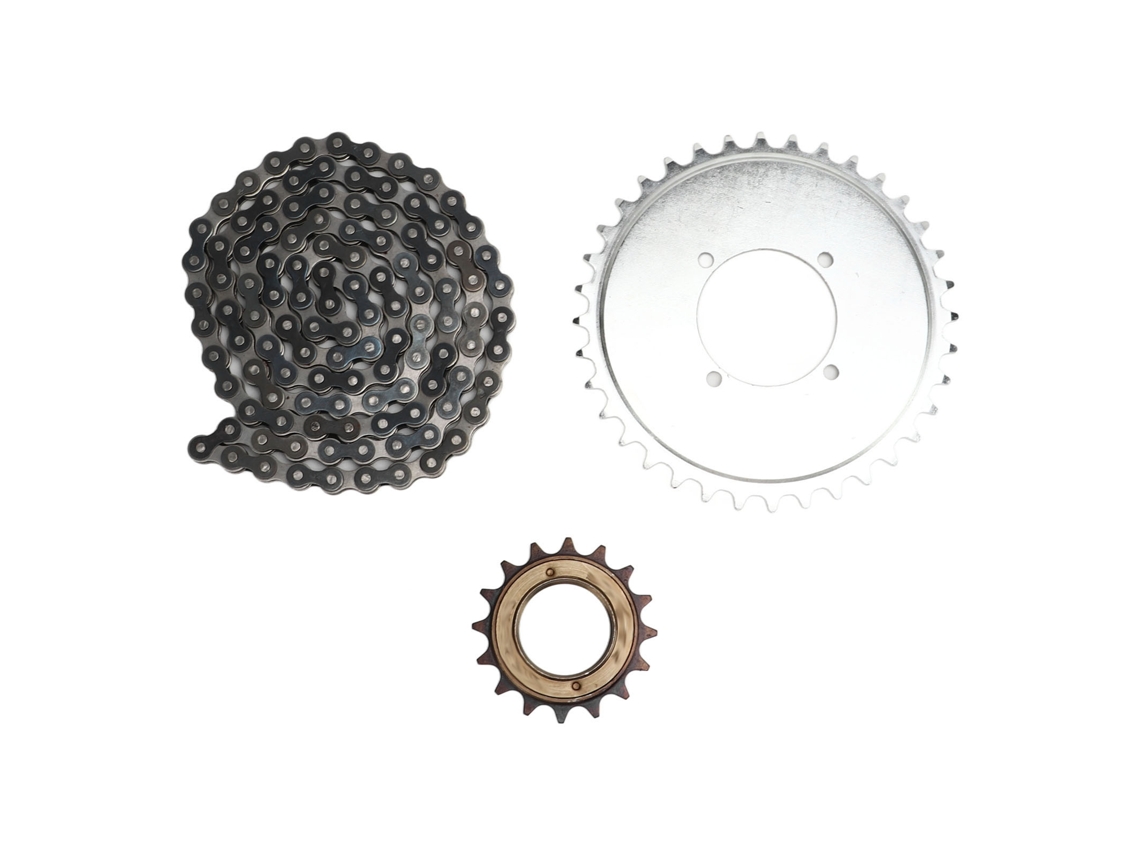 Mali kit de Corrente e Engrenagem 114 Links 410 Engrenagem 16 Dentes para Scooters Bicicletas Motocicletas