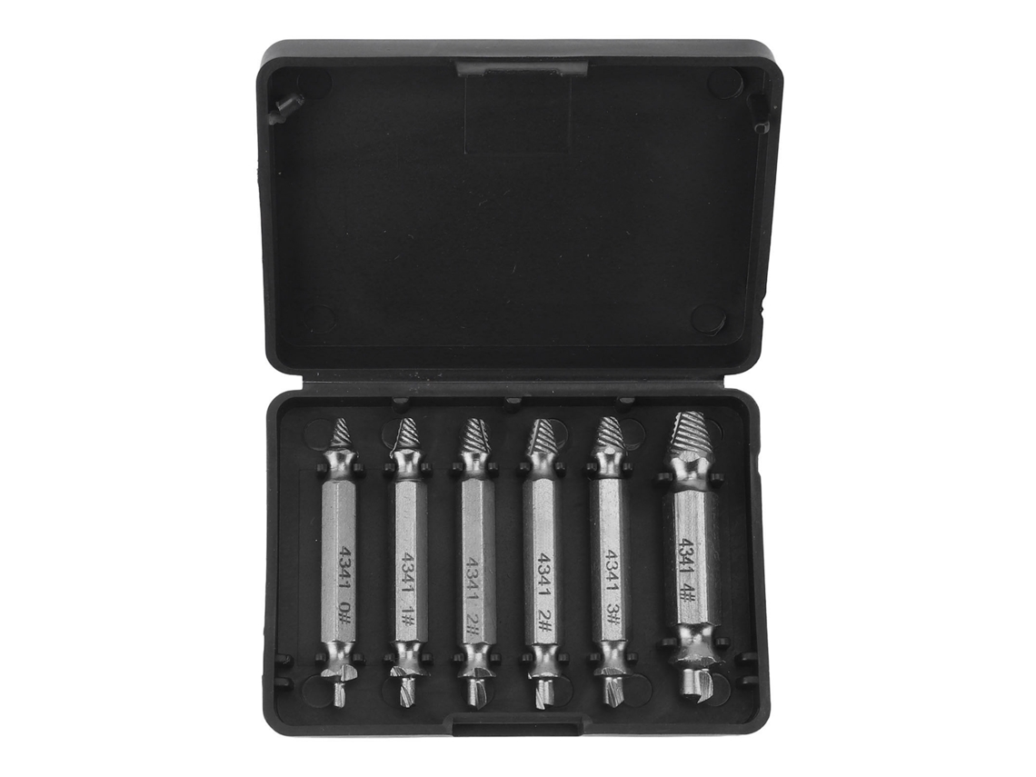 Kit De Extratores De Parafusos Danificados E Desgastados Para Remover Parafusos, Porcas E Porretes, Ferramentas De Broca Hss, Cor Original
