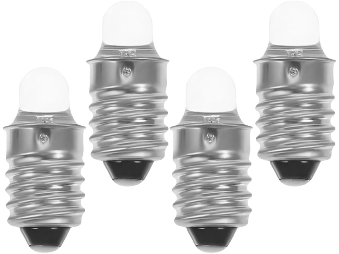 Conjunto de 4 Lâmpadas Led de Base de Rosca Pequena, para Substituição em Mini Lanternas. SFUSHOS