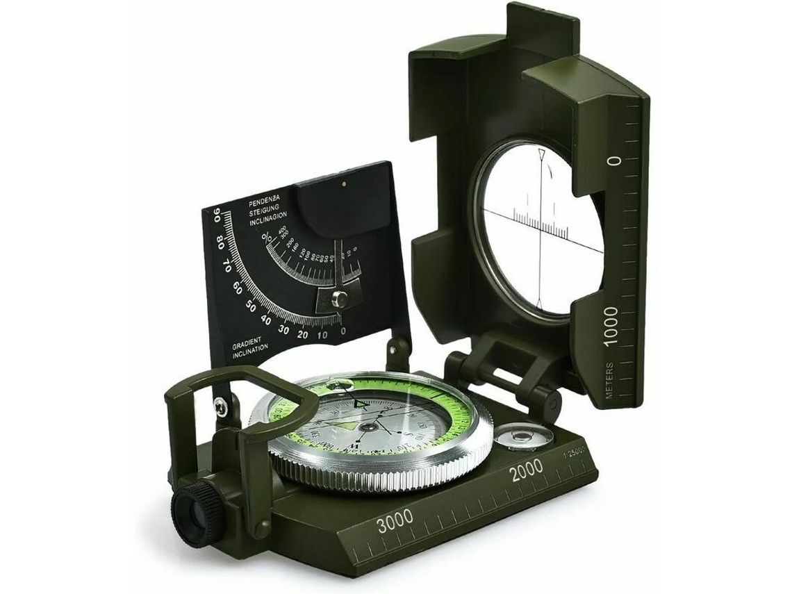 Bússola Clássica para Trilhas, Camping, Direção, Passeios, Presentes AQUAFORGE
