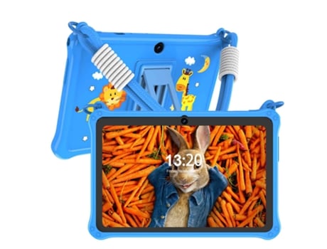 Tablet Infantil De 7 Polegadas Com Capa Protetora De Silicone E Cordão (azul Royal, 4 Gb De Ram + 32 Gb De Armazenamento)
