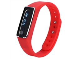 Pulseira Inteligente Com Bluetooth E Pedômetro, Monitor De Frequência Cardíaca, Vermelha Jinyubo Store