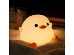 Luminria Em Formato De Pato, Um Adorvel Abajur De Silicone Com Intensidade De Luz Ajustvel Para Quartos Infantis. Aquaforge