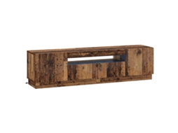 Vidaxl Gabinete De Tv Led Madeira Antiga Derivados De Madeira